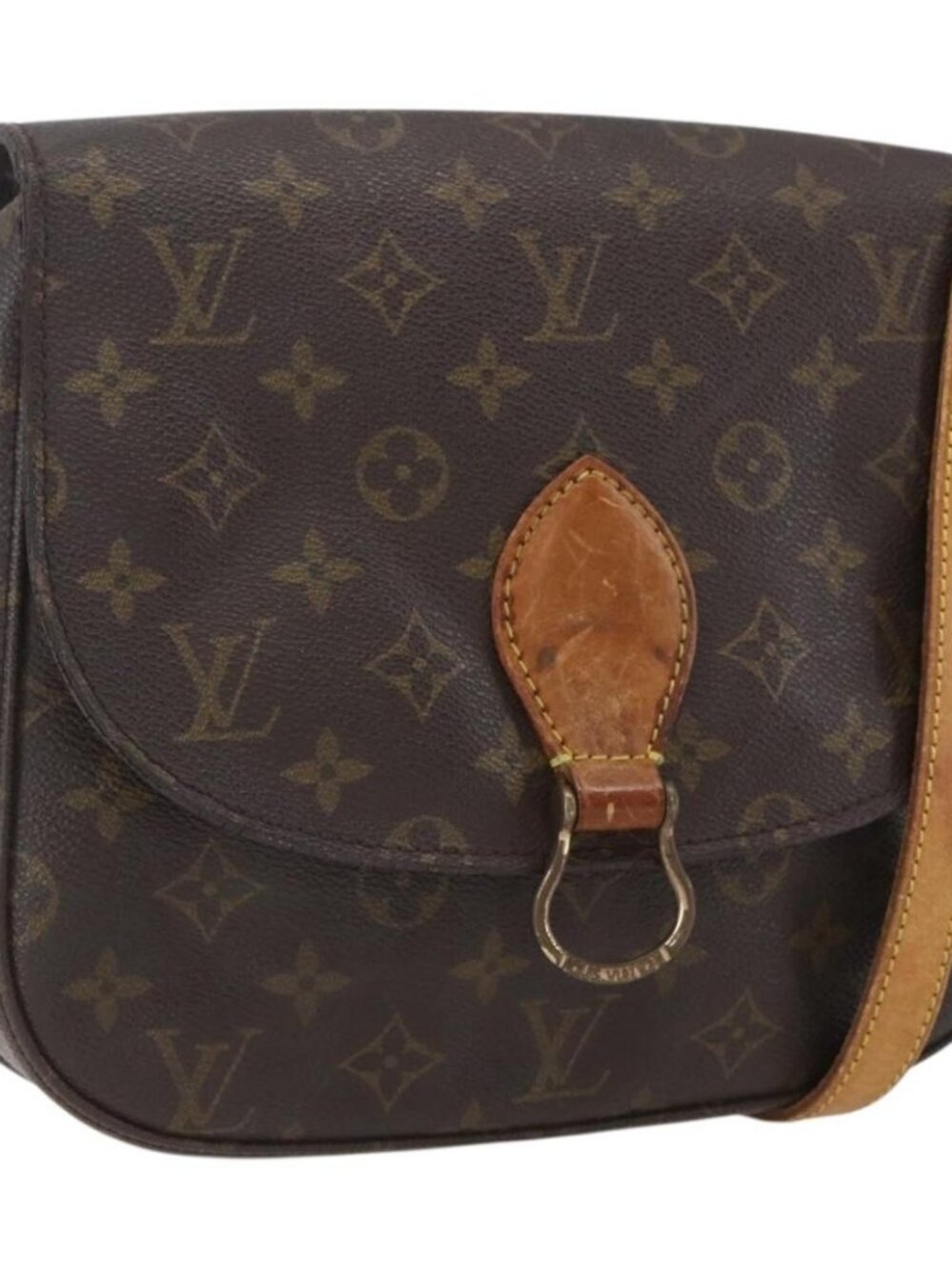LOUIS VUITTON Monogram Saint Cloud MM Shoulder Bag M51243 LV Auth 160624